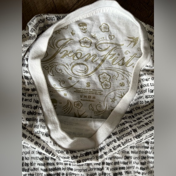 Iron Fist text print T-shirt - Picture 3 of 3